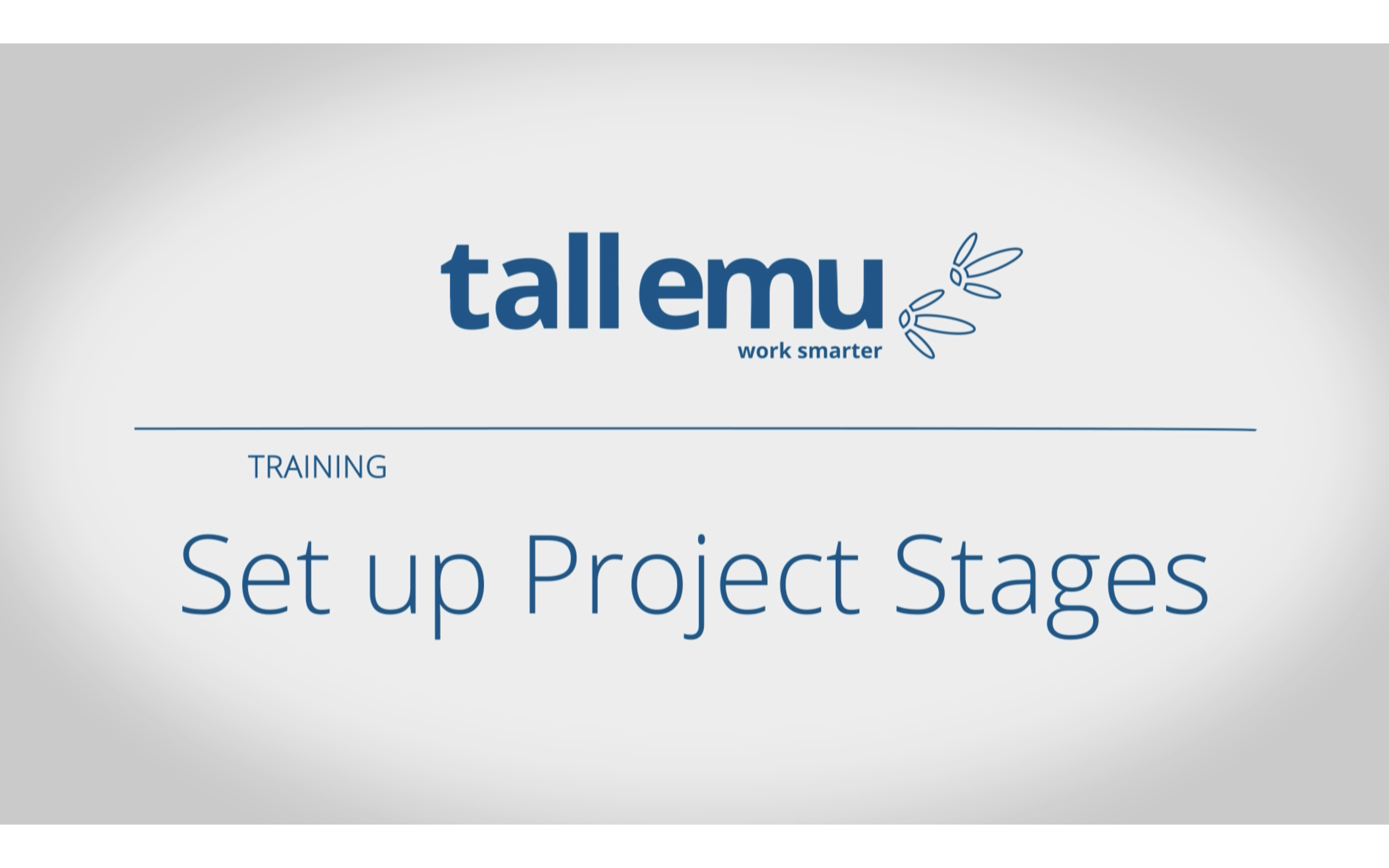 Set Up Project Stages - General Help - Tall Emu CRM