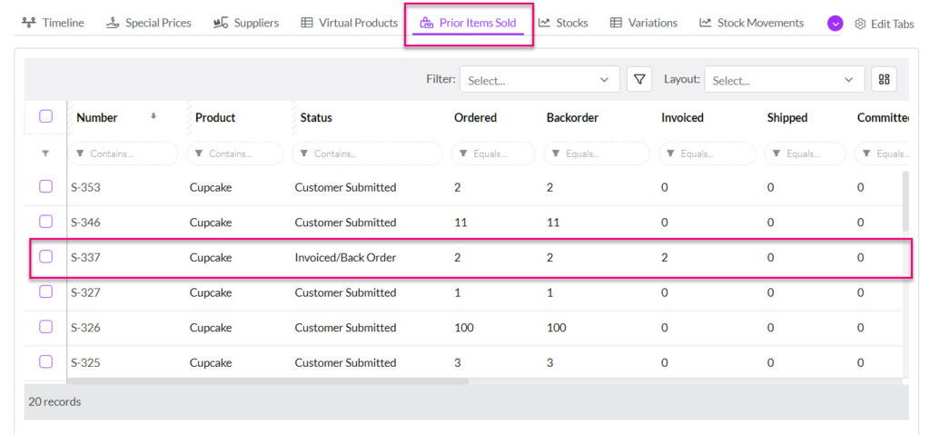 Invoicing items on backorder - General Help - Tall Emu CRM